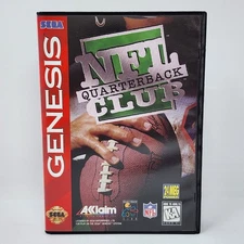 NFL Quarterback Club for Sega Genesis, 1994 with Case & Booklet