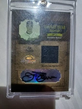 2005 Donruss Timeless Treasures Rookie Year Materials Authentic Game Worn Hat...