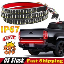 LED Tailgate Light Bar 60" Triple Row 5-Function Strip for Pickup Trailer SUV US