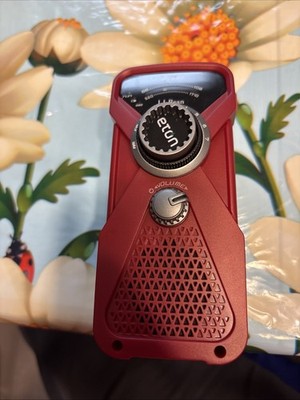 L.L. Bean Eton FRX1 Hand Turbine AM/FM/Weather Radio Red