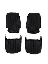 1966 Chevelle El Camino Bucket Seat Covers Black 66as10u