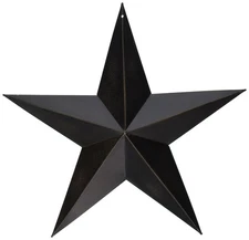 Barn Star Wall Decor 12-Inch Antique Black