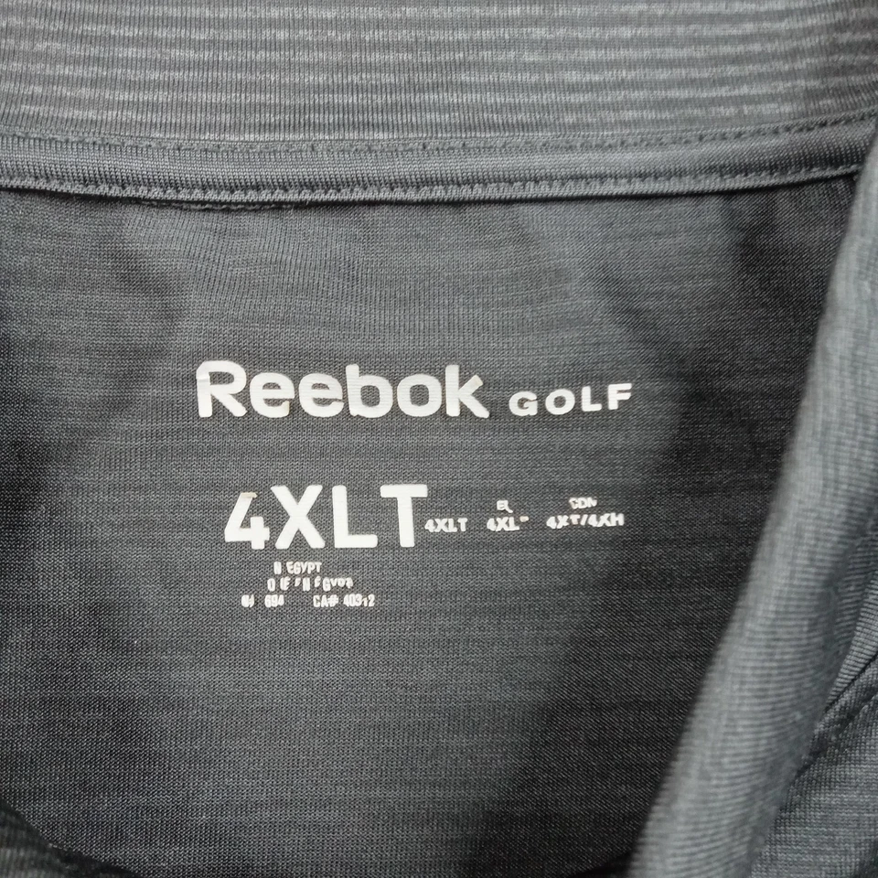 Pullover de golf Reebok para hombre 4XLT negro cuarto cremallera manga larga rendimiento Foto 3 de 4