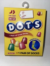 Sockopath DOTS Candy Adult's Novelty  Size M 8-12 W 9 -14 New In Box