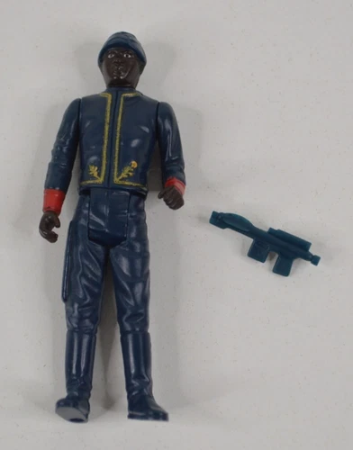 1981 Star Wars Black Bespin Guard w/ Gun Action Figure Kenner Hong Kong