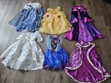 Lot Of 10 Girls Dress Up Costumes Disney Princess 4 - 6 Ariel Frozen Maleficent