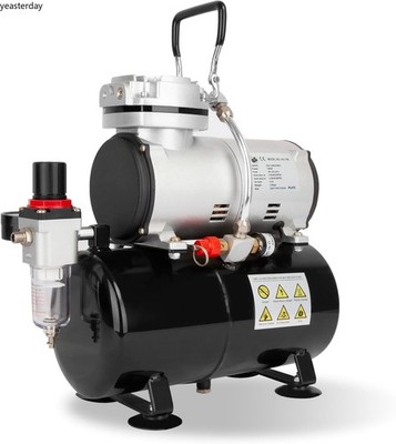 Timbertech Airbrush Compressor,High-performance Single-Piston Oil-free Mini,120V