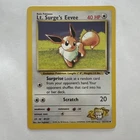 Lt. Surge's Eevee 51/132 Unlimited Pokemon Gym Challenge NM dd