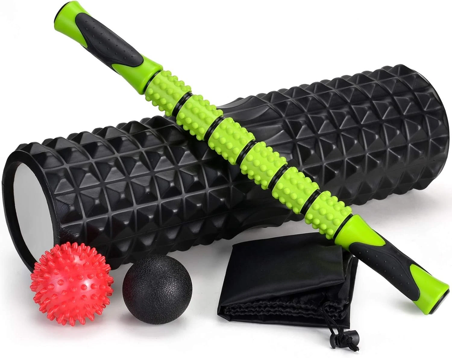 Odoland Foam Roller, 5 in 1 Massage One Size, Large Size With Roller