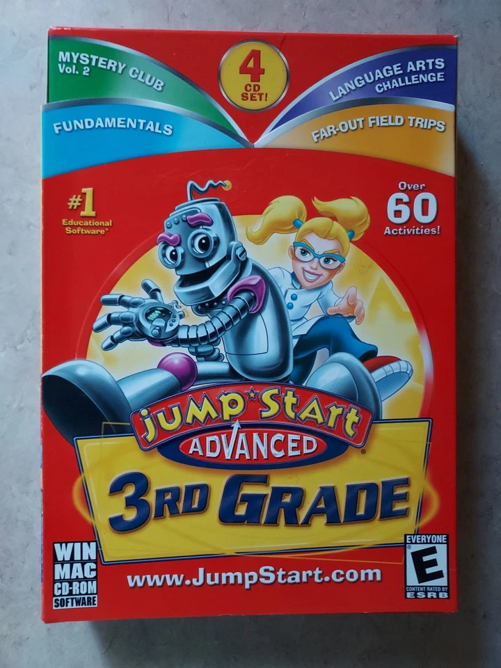 Jump Start Advanced 3rd Grade Win/Mac CD Rom, 4 CD Set,  Never Opened - Image 2 of 4
