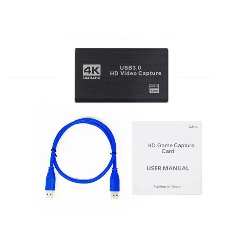 4K аудио видео захват карта USB 3.0 HDMI видео захват для переключателя PS4 PS5 OBS ПК - Изображение 3 из 4