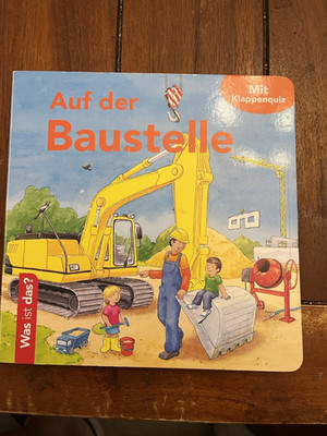 Ullmann Medien Was ist das? Auf der Baustelle Pappbilderbuch Klappenquiz