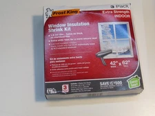 Frost King Window Insulation Indoor Shrink Kit 3 Pack 42” X 62” 1.5mil NIB