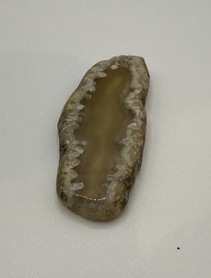 Beautiful Freeform Section Geode Agate Pendant 49x20x6mm - item #179