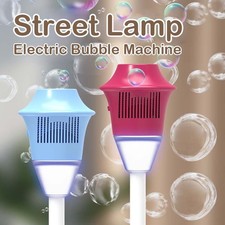 1pc Automatic Street Light Bubble Machine with LED Light for Party  Wedding