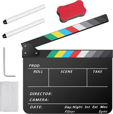 Acrylic Film Clapper Board -12 X 10In Film Slate Clapperboard Movie Theater Deco