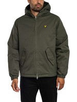 Lyle & Scott Wattierte Jacke Mit Kapuze Und ReißVerschluss, GrüN - XL