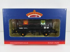 BACHMANN - TTA TANK WAGON - SHELL/BP BLACK - VG BOXED CON - OO SCALE
