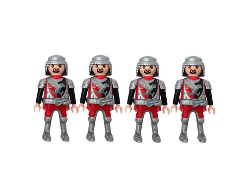 Playmobil Medieval Soldiers Set of 4 – Vintage Knight Figures – Castle Army Coll