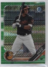 2019 Bowman Chrome Prospects Mega Box Green Mojo Refractor /99 Yusniel Diaz e5r