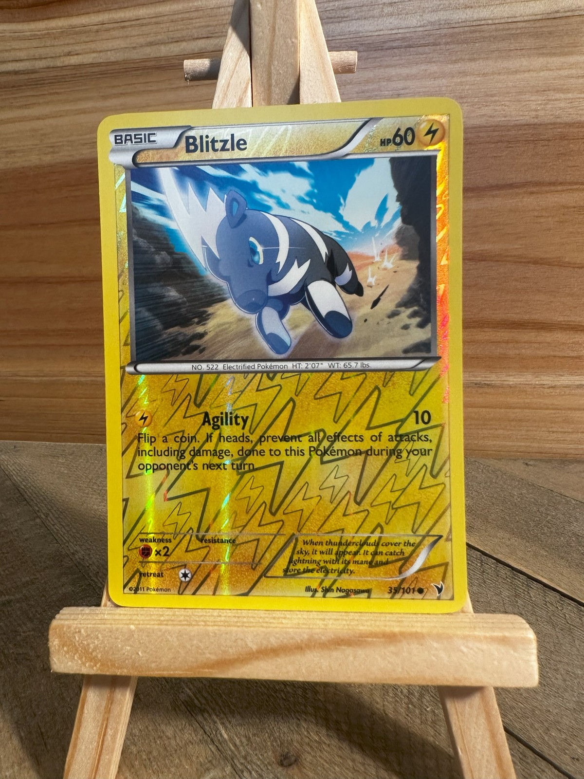 Pokemon Noble Victories Reverse Holo Blitzle #35/101 LP