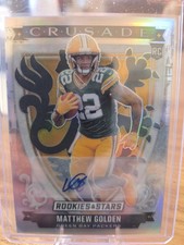 2025-26 Panini Rookies And Stars #16 Matthew Golden Crusade Auto /99