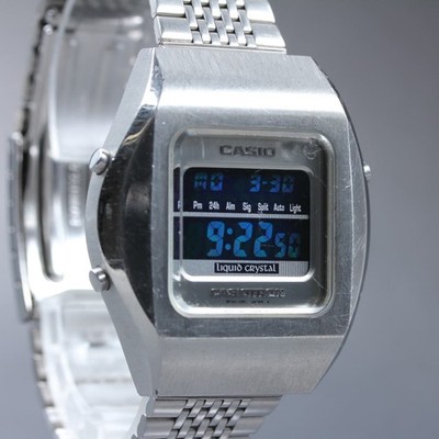 Vintage 90s CASIO Casiotron TRN-110 module 1670 Mens Digital Watch