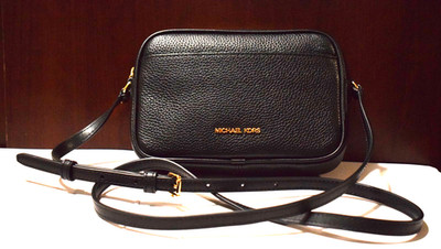 Michael Kors Jet Set Travel Small Camera Crossbody Black  7.5''x5'' New Pls Read!