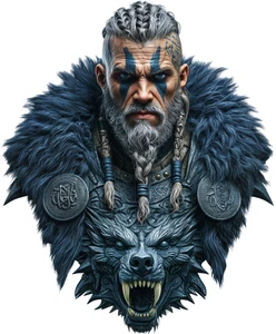 Vidar Norse God Viking Mythology Warrior Self Adhesive Warning Sticker