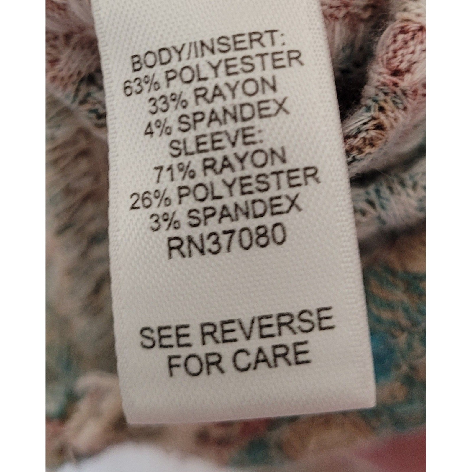 Cato Patchwork Leopard Print Waffle Knit Top Wome… - image 5