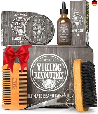 Viking Revolution Bartpflegeset für Männer - Ultimatives mit 100% W