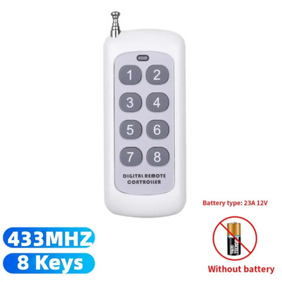 433Mhz Wireless RF Remote Control 1527 Learning Code Transmitter 2 / 8 Keys Long