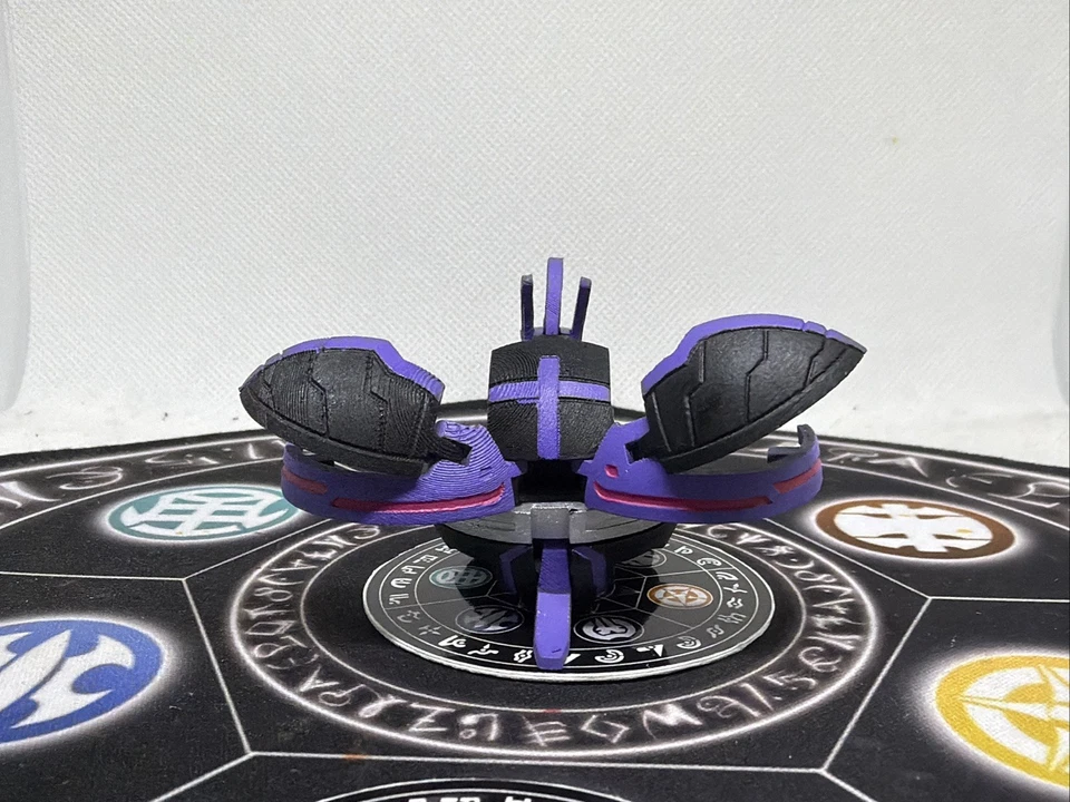 Bakugan Battle Brawlers Darkus Omega Leonidas Hecho a Medida Manual Abierto Muy Buen Estado Foto 3 de 4