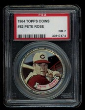 1964 Topps Coins #82 Pete Rose PSA 7 Cincinnati Reds (7474)