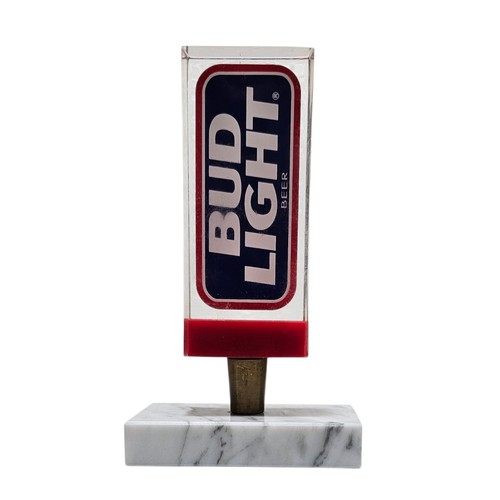 Bud Light Acrylic Rectangle Red, White & Blue Tap Marker - Picture 2 of 8
