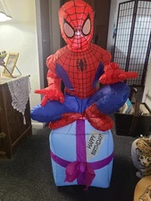 MARVEL 3 FT 5"Happy Birthday Spiderman Inflatable Preowned.very Good Condition. 