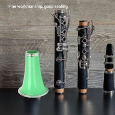 Green Clarinet Bell Replacement ABS Plastic Nickel Plated Metal Ring Clarin UO