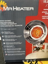 Mr Heater MH15T Radiant Propane Tank Top Heater 10-15K BTU Outdoor Silver