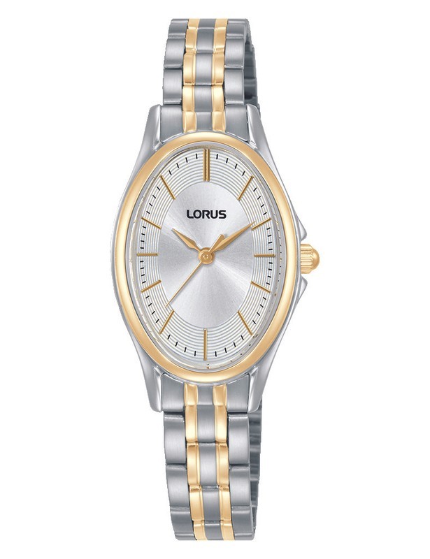 Lorus Ladies Two Tone Oval Dial Bracelet Watch RRX86JX9 RRP £89.99