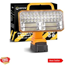 20V Max LED Work Light for Dewalt: Portable 92W 9200LM 8" Battery Worklight,3...
