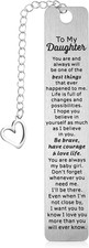 Inspirational Daughter Birthday Gift Bookmark Book Lovers Girl Gifts Bookmarks M