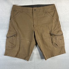 Kuhl Cargo Shorts Mens 34 Khaki Ambush Vintage Patina Dye Hiking Outdoor 5149