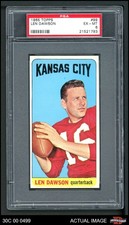 1965 Topps #99 Len Dawson Chiefs SHORT-PRINT HOF Purdue PSA 6 - EX/MT