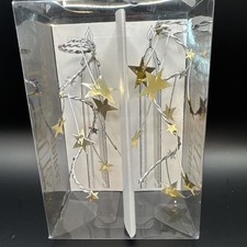 NEW Dept 56 Starburst Candle Spiral Pre-Owned Gold And Silver