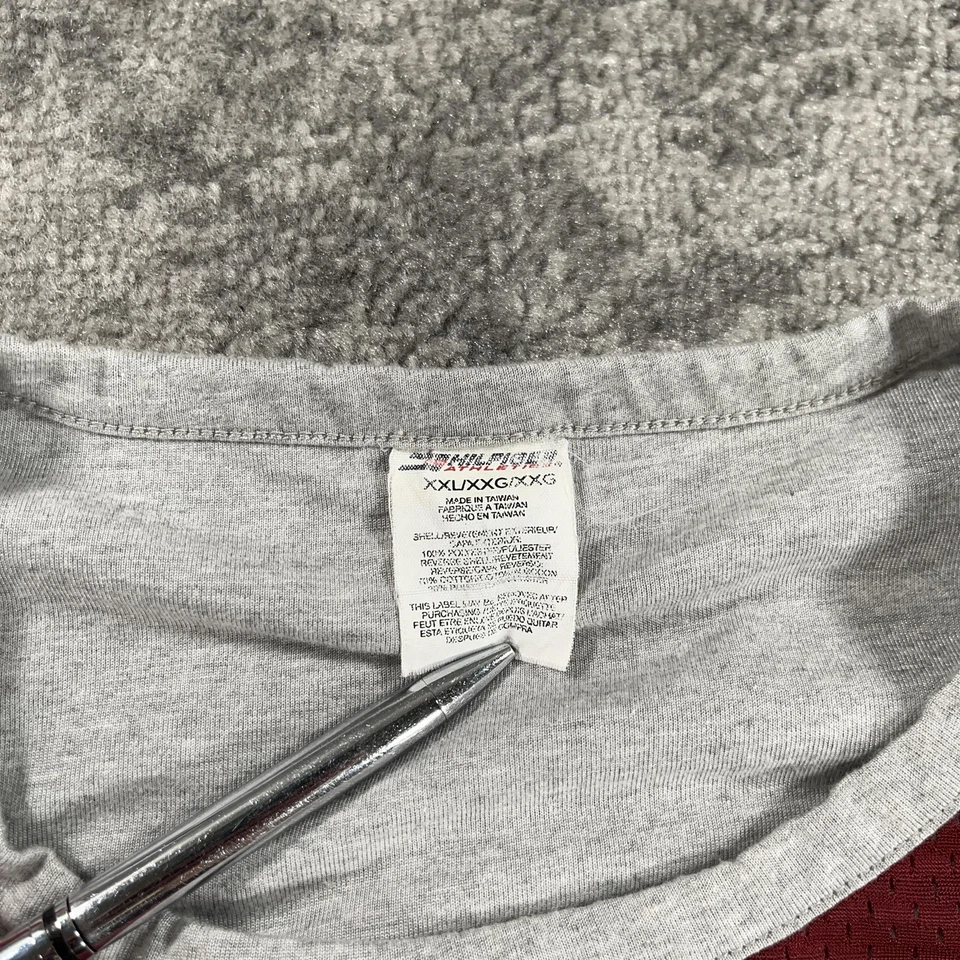 Camisa Jersey Reversible Tommy Hilfiger Atletismo De Colección Para Hombre 2XL Rojo Gris Malla Foto 4 de 4