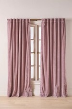 Anthropologie Trova Washed Velvet Curtain 108x50