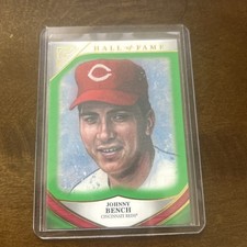 2019 Topps Gallery - Hall of Fame Gallery Johnny Bench #HOFG-17 green /250