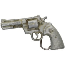 358 Magnum Mag Smith Wesson Revolver Gun Pistol S  W 1970s Vintage Belt Buckle