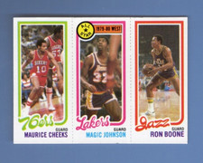 1980-81 Topps - Magic Johnson, Maurice Cheeks, Ron Boone #237-18-178 (RC)