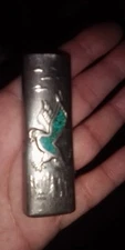 Vintage Silver/Turquoise Lighter Case Not For Bic Lighters!